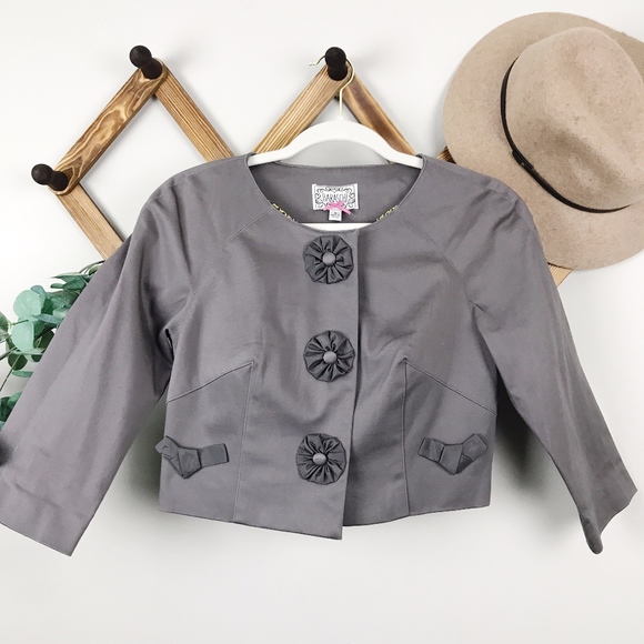 Anthropologie Jackets & Blazers - Baraschi | Applique Cropped Blazer